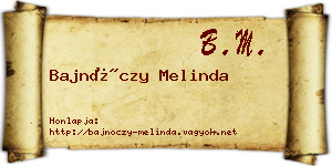 Bajnóczy Melinda névjegykártya